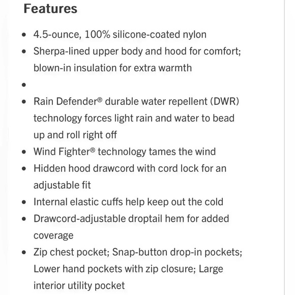 Carhartt Montana Rain Defender hooded puffer jacket, extreme warm,sherpa lined - Picture 13 of 15